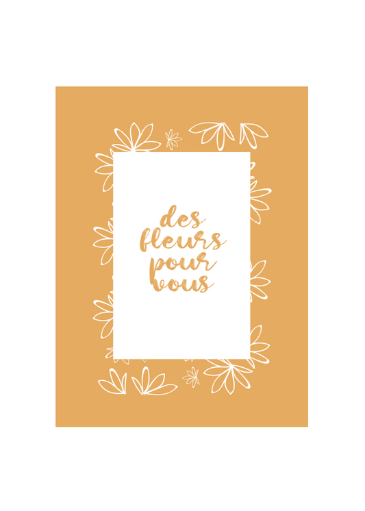 Des Fleurs Poster