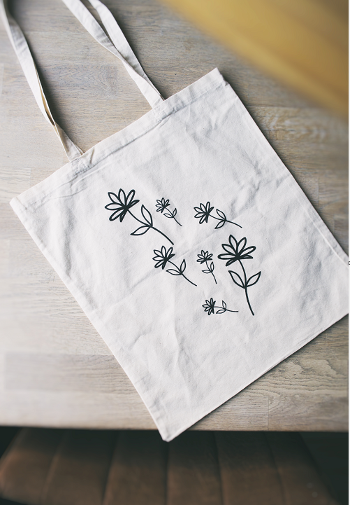 Draagtas met bloemenprint