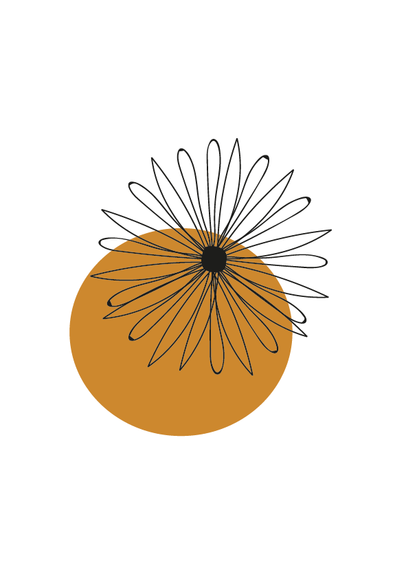 Bloem Cirkel Poster