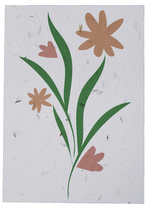 Bloemzaadkaartje "Single Flower"
