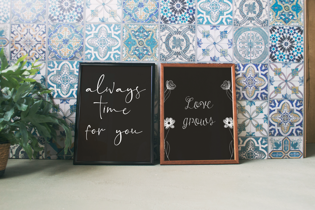Love Grows Tekst Poster