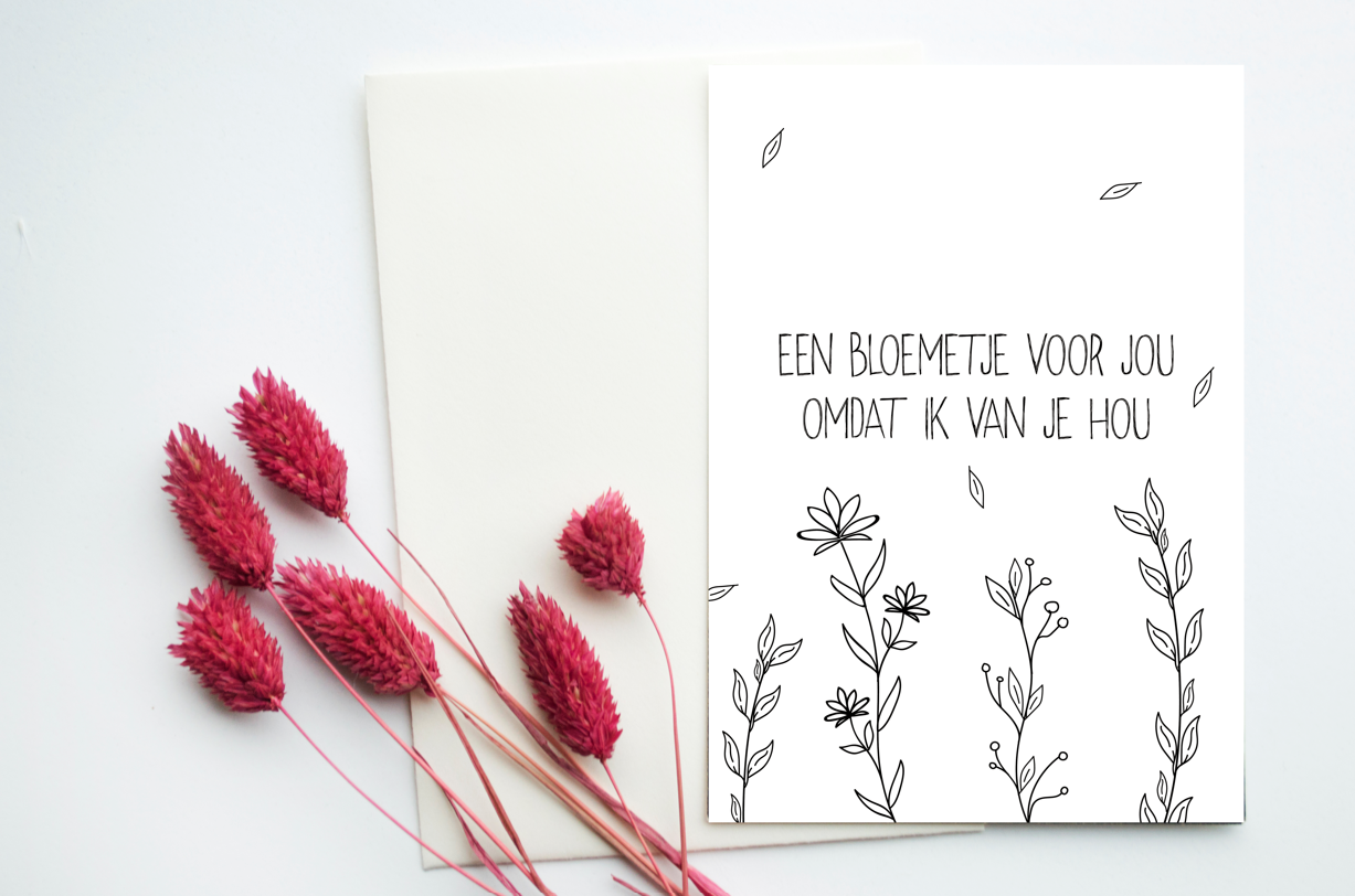 Kaart Een Bloemtje Voor Jou