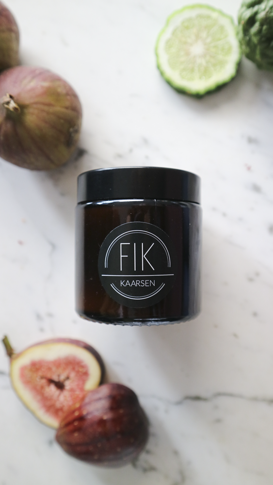 Geurkaars Vijg + Bergamot Katoenen Lont