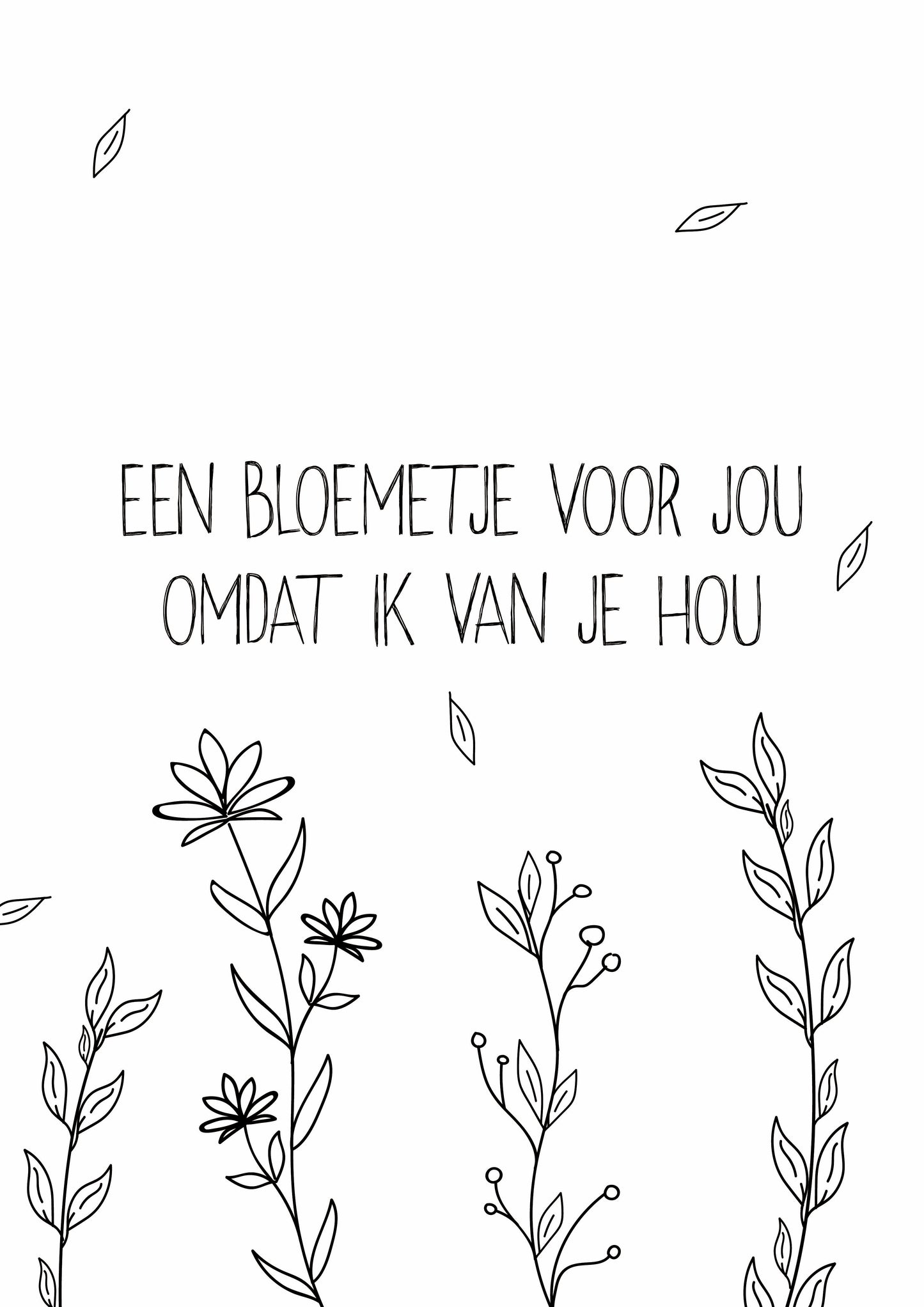 Kaart Een Bloemtje Voor Jou