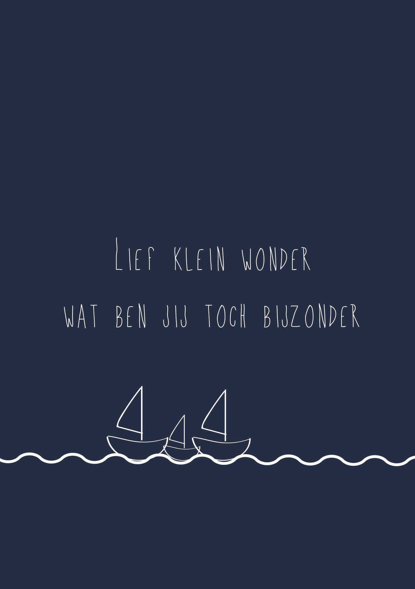 Kaart Lief Klein Wonder Boot