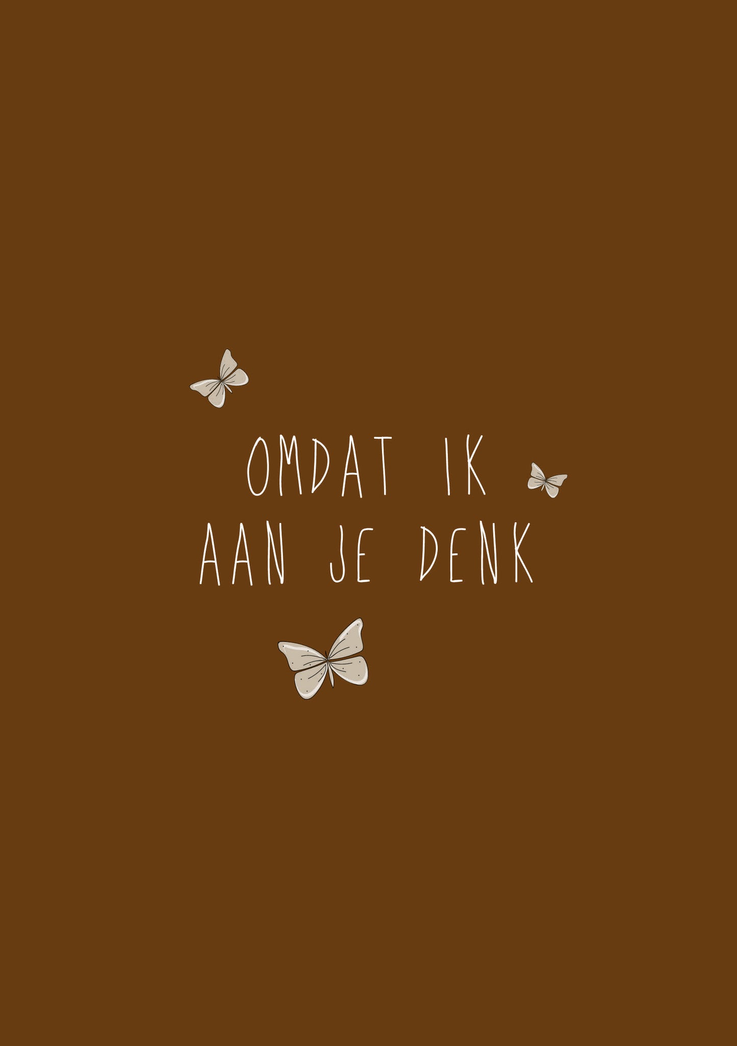 Kaart Omdat Ik Aan Je Denk