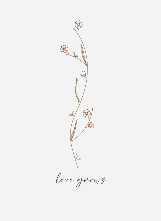 Kaart Love Grows