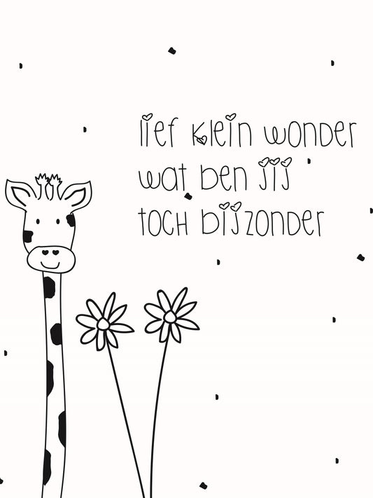 Kaart Lief Klein Wonder Giraffe